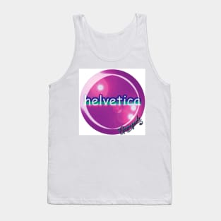 helvetica sample for cool designers Tank Top